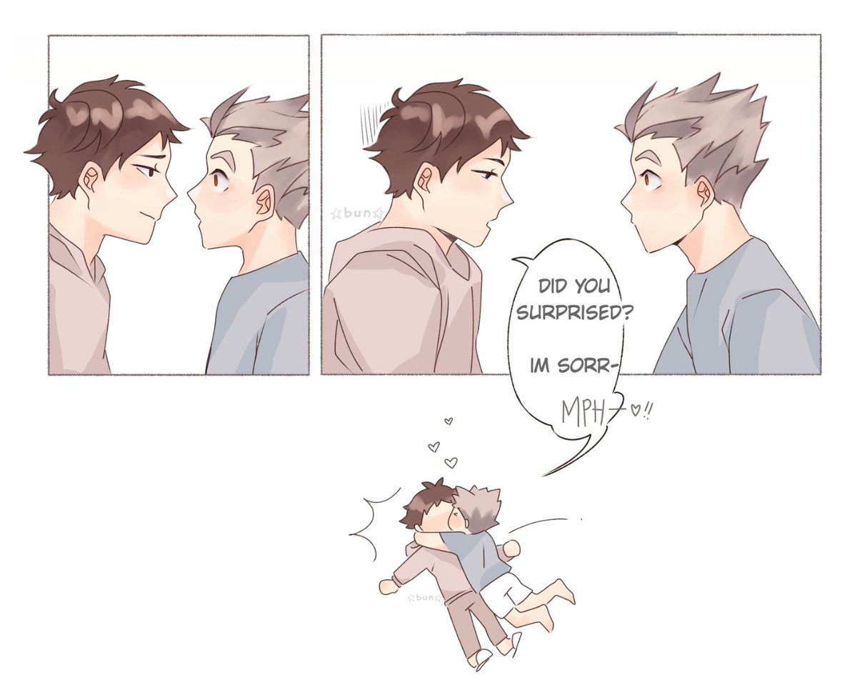 Chu ~ ♡
[#BokuAka #bokuto #Akaashi #akaboku #Haikyuu #haikyuufanart ] 