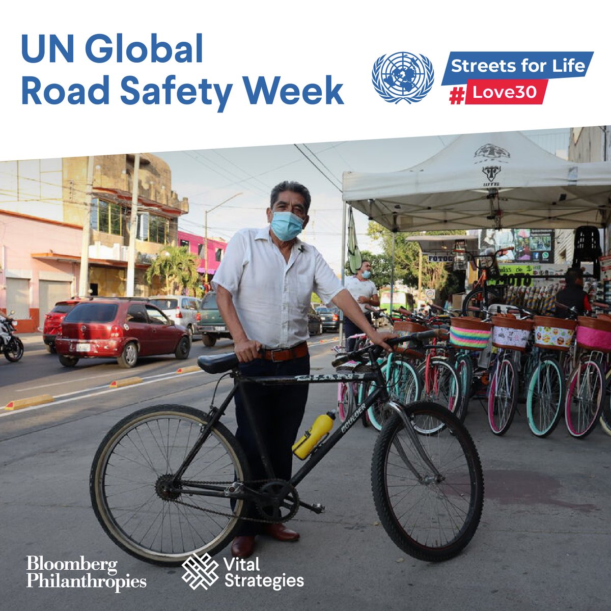 saferoadsmumbai's tweet photo. More than 1.3 million people are killed on the world's roads every year. During #UNGRSW, let's recommit to improving the safety of our streets #Love30 #StreetsForLife https://t.co/ctcqOq6H7n