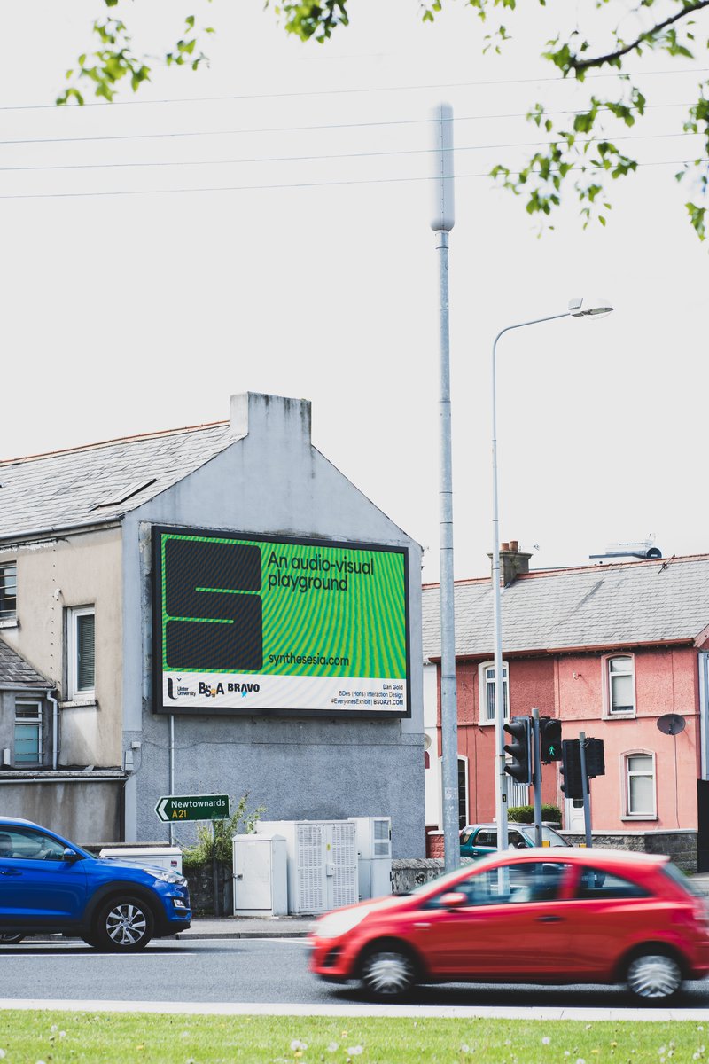 danielphilpott's tweet photo. Spotted @itsdangold's recent promotional billboard in the wild. Excellent work from one of our @BelfastSchArt
@ixdbelfast graduates, well worth a look! https://t.co/LdvuFKKPqB https://t.co/0o0sFZBMXt #EveryonesExhibit https://t.co/GunS7LXNJB
