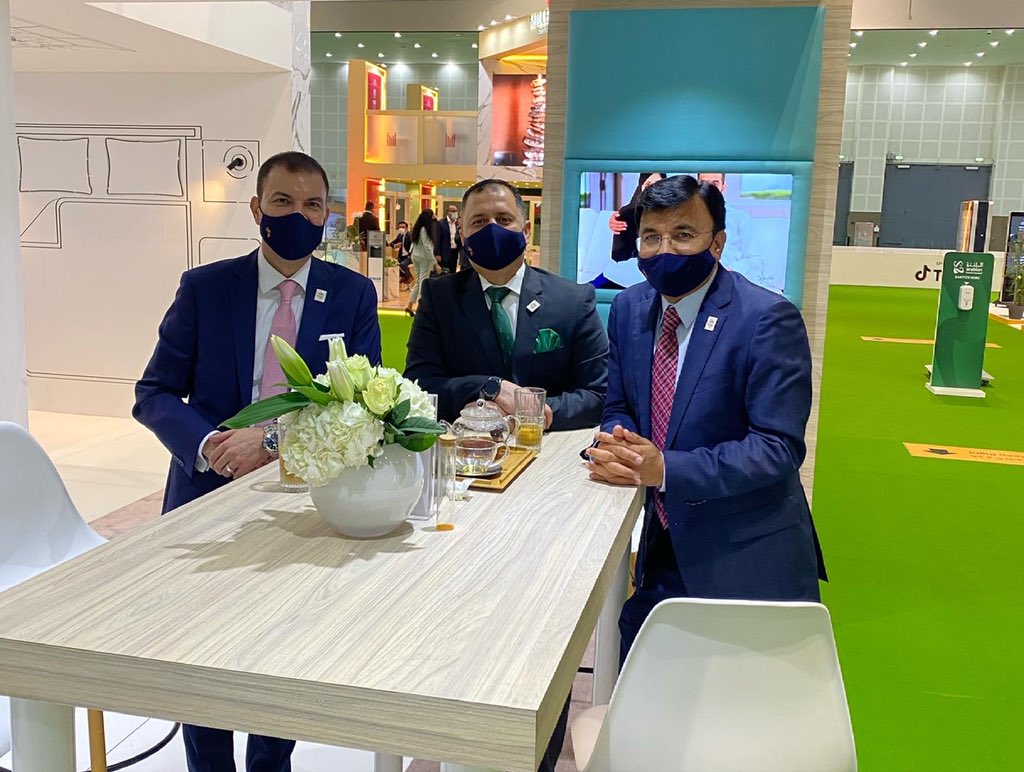 IftikharHamdani's tweet image. Sustainable partners visit at our stand during ATM Dubai 2021