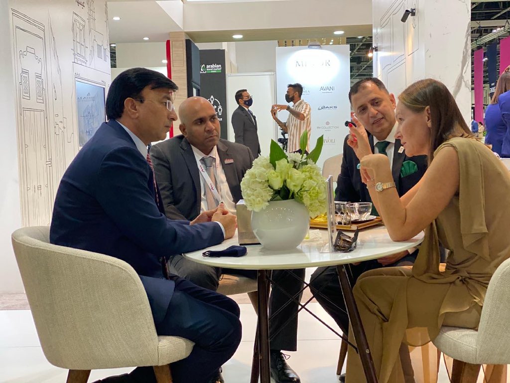 IftikharHamdani's tweet image. Sustainable partners visit at our stand during ATM Dubai 2021