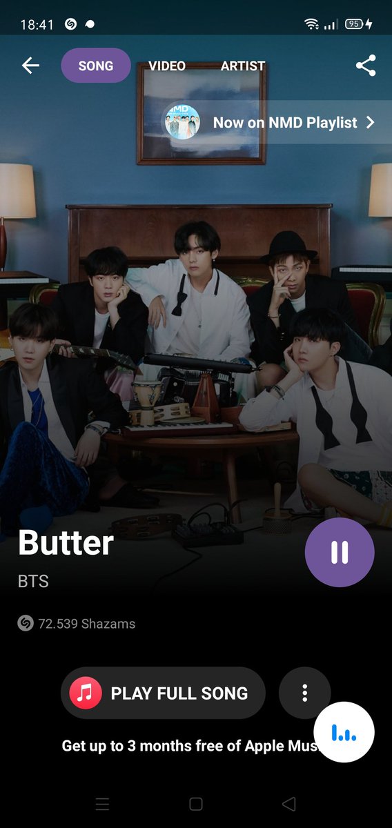 kieuquyen3600's tweet photo. Shazam cho Bơ nữa nhé cả nhà 💛
#BTS_Butter 

BƠ WANNA BE ON TOP
I’m voting for @BTS_twt for #BBMAsTopSocial https://t.co/Eg5o2HHveG
