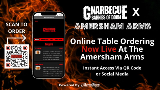 emenunow's tweet photo. If you’re into outrageously good vegan fast food and roasts, then you’ll be very pleased to know that you can now get your hands on Gnarbecue at @TheAmershamArms !!!  

Every Thursday - Sunday

Simply scan the QR code and order instantly through EMenu 🤤

#vegan #fastfood https://t.co/4vxlwtcEuk