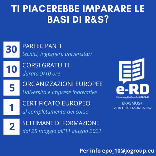 erdplatform's tweet image. ✅ Are you interested in the topic of #research&amp;amp;development?

Then you cannot miss the online course organised by the #erasmusplus project partnership E-RD E-Learning Platform for R&amp;amp;D Staff!

📧For more information platform.e-rd.org