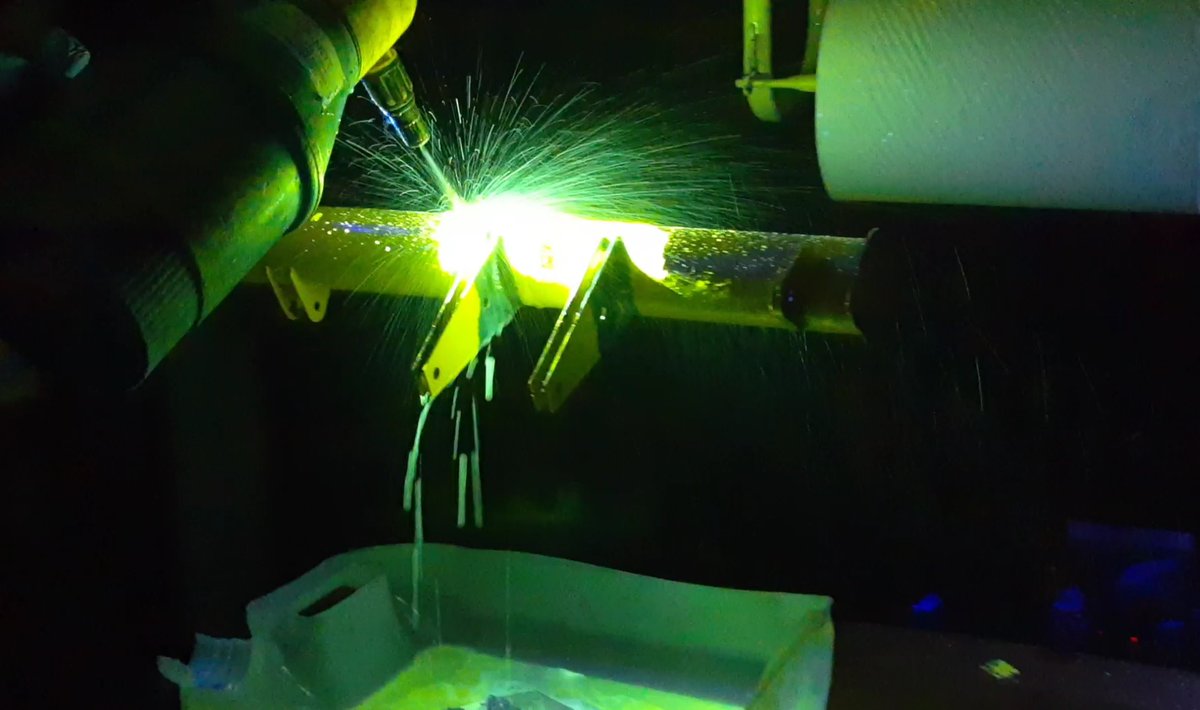 unitrados's tweet image. In the fascinating world of #aircraftstructures! #nondestructivetesting to comply with an AD that requires visual and dye penetrant inspections of the flap actuator attachment bracket welds for cracks (#airtractor). By SPALA NDT S.A. at Aerotécnica Rosario #aircraftstructures