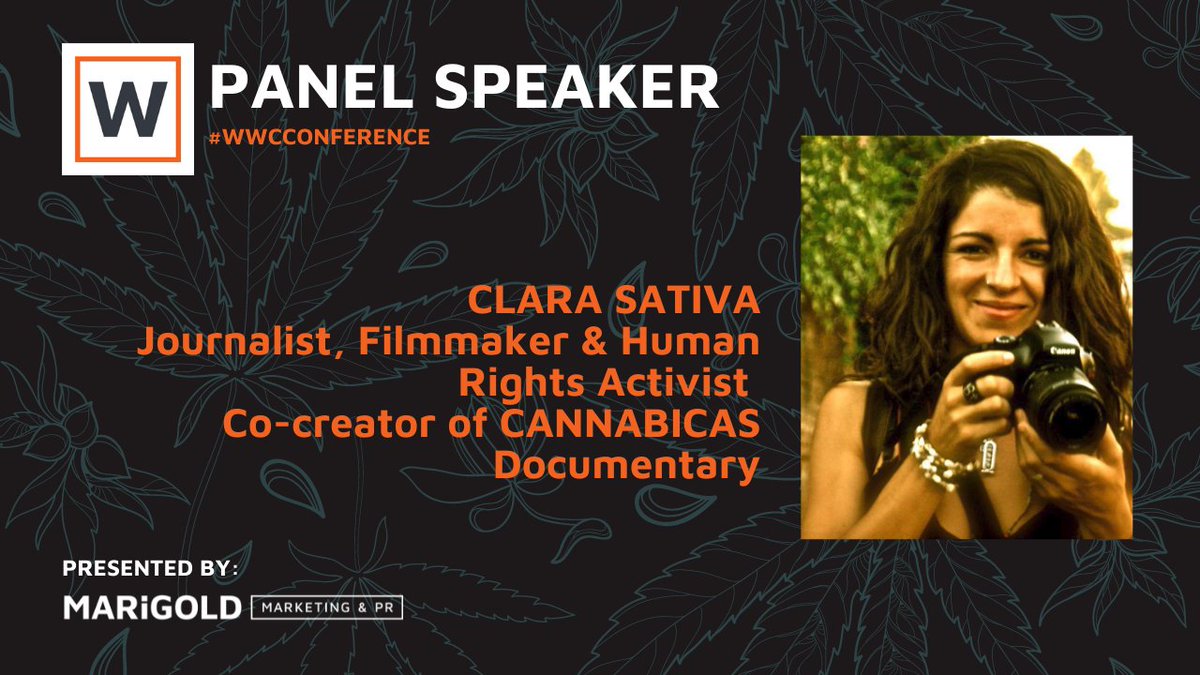 <a href="/ClaraMaTv/">Clara Sativa</a> is an independent journalist, filmmaker, Human Rights activist, &amp; co-creator of <a href="/Cannabicas_Docu/">Cannábicas, El Documental</a> documentary, the first collective documentary of Cannabis Women of the World. Clara is joining our "Cultivating Communities" panel.  <a href="/mujerescannabis/">Mujeres Cannábicas</a> <a href="/Marihuanatv/">Marihuana Televisión</a>