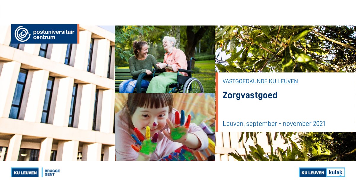 Duik in de financiële, juridische, architecturale en bouwtechnische aspecten van #zorgvastgoed in de nieuwe editie van deze opleiding. 
Ontdek er alles over op puc.kuleuven.be/nl/opleiding/z….