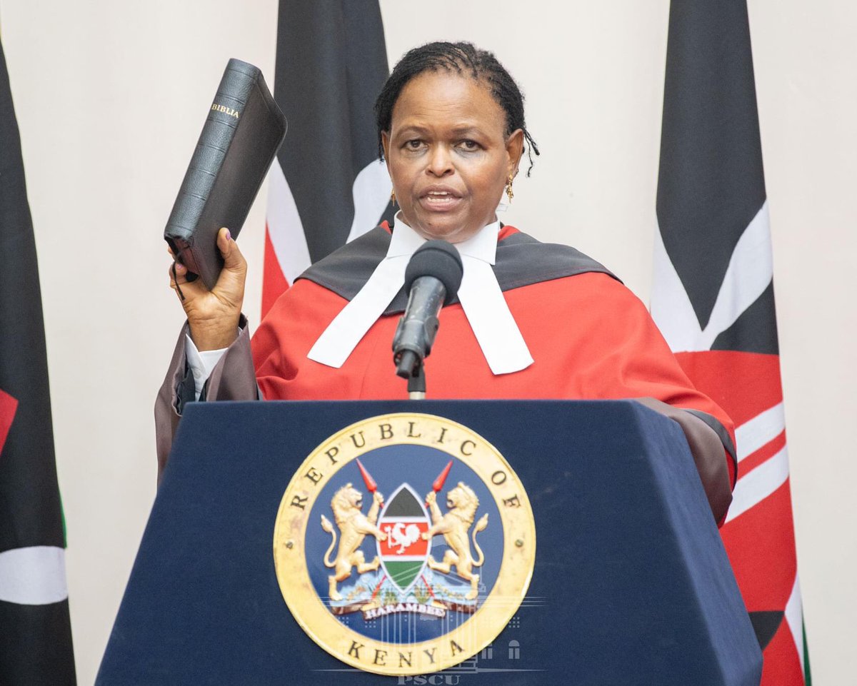 Congratulations Hon. Lady Justice Martha Koome, The Chief Justice of The Republic of Kenya and The President of the Supreme Court of Kenya.