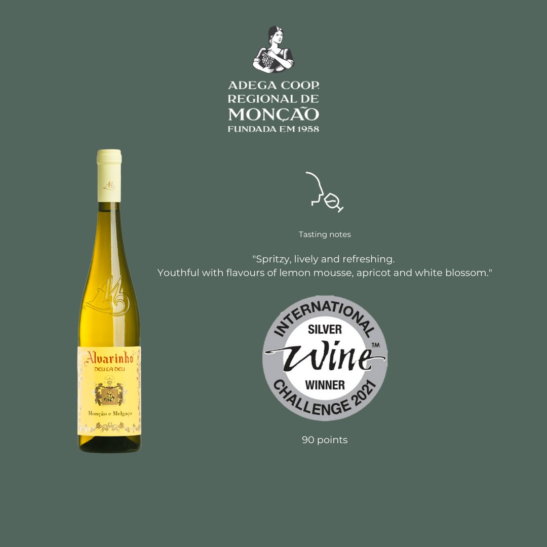 adegademoncao's tweet photo. 90 pontos para o Alvarinho Deu La Deu no International Wine Challenge  2021 #adegademoncao #deuladeu #moncaoemelgaco #vinhoverde #alvarinho https://t.co/7tXEaXy5rh