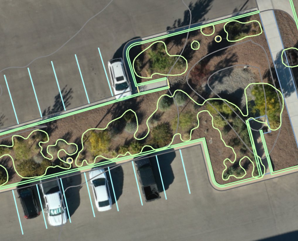 AirWorksUS's tweet photo. Starting a series highlighting interesting client projects. For this one, @parkhill1945 and client @EPWater needed to extract linework on 50 acres in a dense, residential area with a focus on road details, curbs, buildings, and vegetation.  

#autonomousCAD https://t.co/j8XnoPTeVE