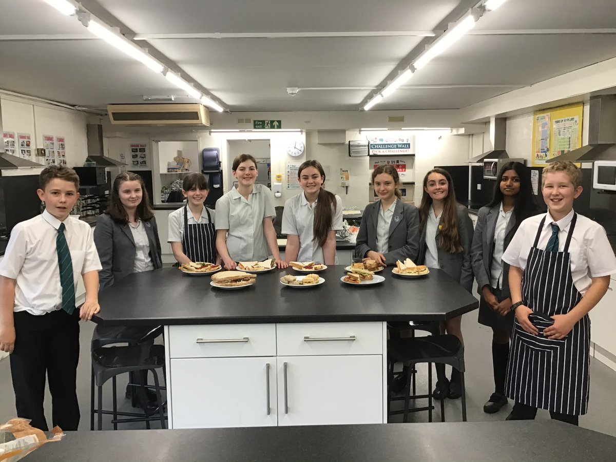 Year 8 lunch club made afternoon tea today, fancy sandwiches and scones!