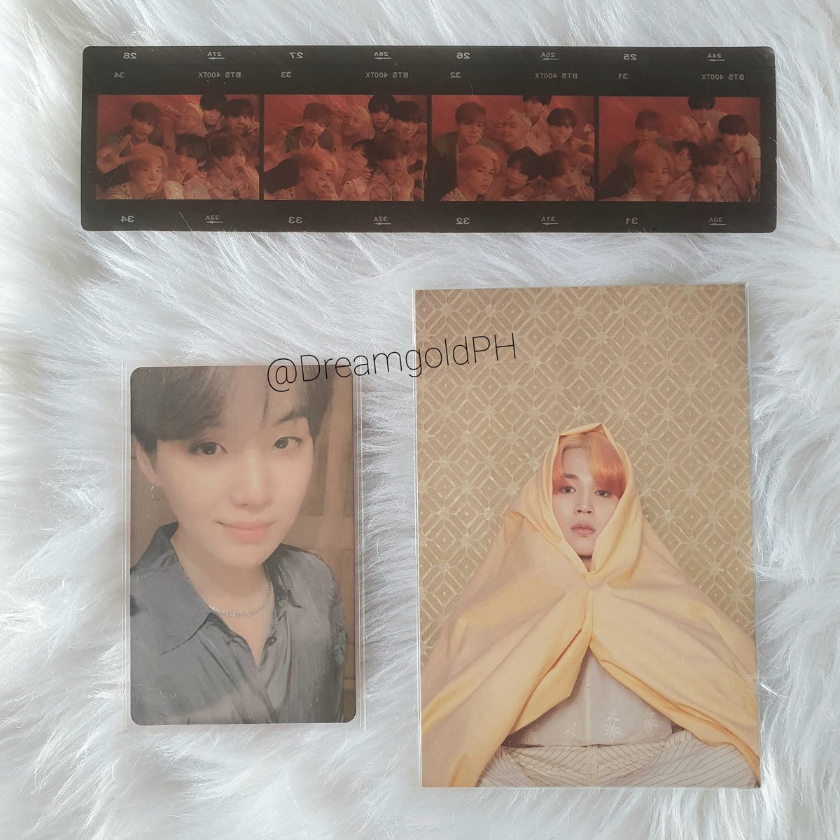 DreamgoldPH's tweet photo. [#DreamGoldPH_onhands]
wts | lfb | PH | help RT

BTS MOTS persona ver. 2  
SUGA photocard, 
JIMIN postcard 
and filmstrip 

💸 500 php (SOLD AS SET)
✅PAYO

✉ DM to order 💜
📝3 days reservation 
🙅‍♀️no cancelation please https://t.co/RcpxplsxW2