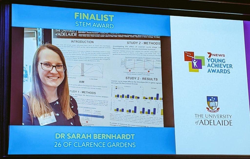 PallaveDasari's tweet photo. Now for the @UniofAdelaide #STEM Award category @SAYoungAchiever #SAYAA @1sarahbernhardt (with @WendyIngman representing) https://t.co/prRVjseWwE