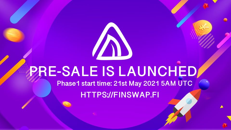 🎉🎉Finswap DEX on #FTM Chain 🎉🎉
🔥🔥🔥🔥PRE-SALE IS LAUNCHED🔥🔥🔥🔥

💥💥Pre-sale will be end at: 2021-05-22 5pm UTC💥💥

<a href="/FantomFDN/">Fantom Opera</a> <a href="/finswapfi/">FinSwap 🦈 #FTM</a> here we go: 👇👇👇
🦈🦈app.finswap.fi/presale