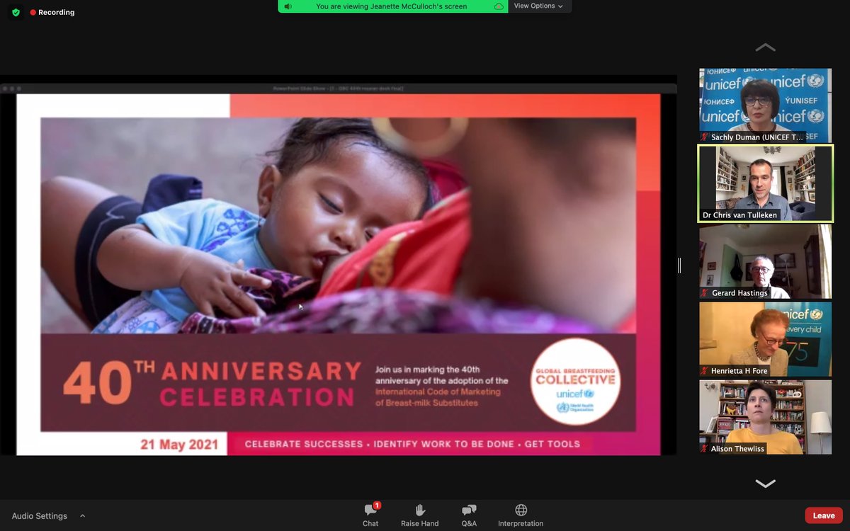 L I V E 🌍 Celebrating the 40th anniversary of the adoption of the International Code of Marketing of Breast-milk Substitutes, which has for decades supported the health of mothers and children around the world  #babiesbeforeprofit