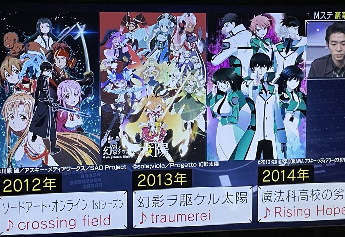 なぎ S Tweet あのmステ様がlisaの10年について特集してくれて涙 デビュー時のときや Fate Zero Sao 魔法科等のタイアップとか 初出演者のrising Hopeのときとか そして地上波で流れるナミダ流星群 Mステ Trendsmap