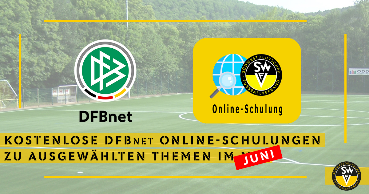 SWFVonline's tweet photo. Auch im Juni bieten wir für unsere Vereinsvertreter*innen zwei Online-Schulungen zum DFBnet-Thema Antragstellung-Online an. Die Schulungen sind #kostenfrei.
#DFBnet #OnlineSchulung #Schulungen
Meldet euch an: https://t.co/GzqxQr8aep https://t.co/8JgC7I5lWH