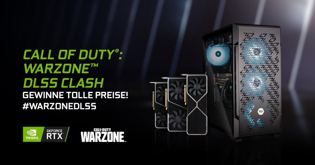 17 Uhr heute Live mit <a href="/xHankyy/">xHankyy</a> mit dem Warzone DLSS Clash VS Team UK 
Wir verschenken Game &amp; XP Codes im Stream! 
Der Gewinner erhält 2x GeForce RTX PCs zum Verschenken! 
Antworte auf diesen Tweet mit #WarzoneDLSS für eine Chance, 1 von 3 RTX-GPUs zu gewinnen!  #Werbung