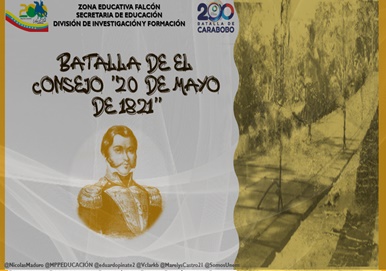 ... El Consejo fue escenario de la batalla del 20 de mayo de 1821, que permitió el logro de la independencia en el Campo de Carabobo
.<a href="/NicolasMaduro/">Nicolás Maduro</a>
.@MPPEDUCACION
.<a href="/SomosUnem/">SOMOS UNEM</a>
.<a href="/MarelysCastro21/">Marelys Castro Rodríguez</a>
.<a href="/Vclarkb/">Víctor Clark Boscán</a>
.<a href="/RosangelaOrozco/">Rosangela Orozco</a>
 .@Nancyor7