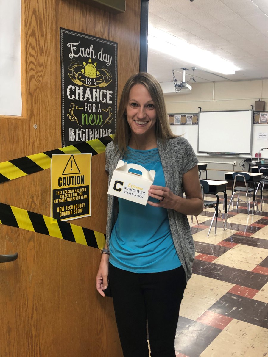 cfcstech's tweet photo. Mrs. DiDonato and Mrs. Chouinard are two of the awesome CFMS teachers selected to be Crew Members on the Extreme Makeover Team! https://t.co/G5QNNDg1TG