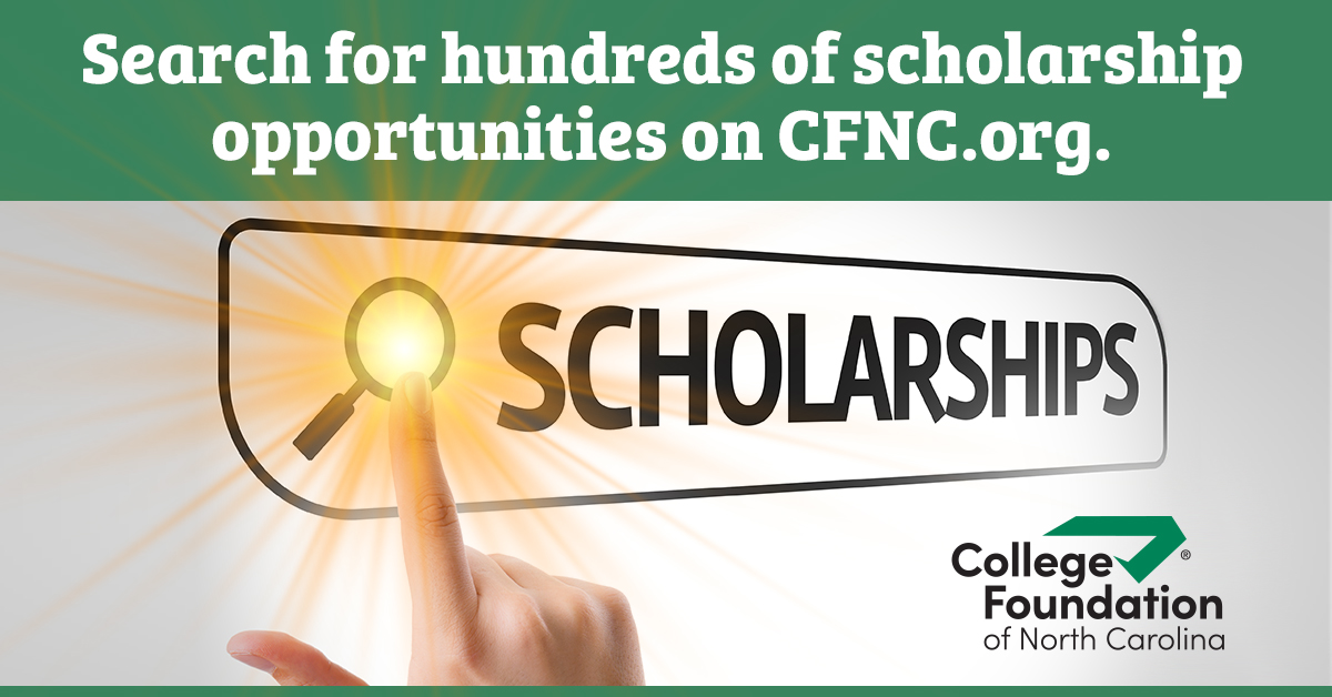 CFNC's tweet photo. Looking for money to help pay for college? 💰🎓 The CFNC Scholarship Search Tool can help! Click here to get started. https://t.co/cn8ACCbVS8 #CFNC #PlanForCollege https://t.co/mY6udEDWaX