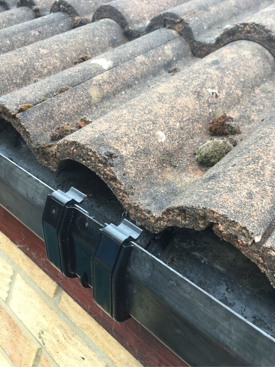 This was a valiant effort from our customer to stop the gutter leaking  with gaffa tape and sealant. After no luck they’ve called us in. 

We’ve cleaned the joint area up, and replaced the joint which is now water tight.