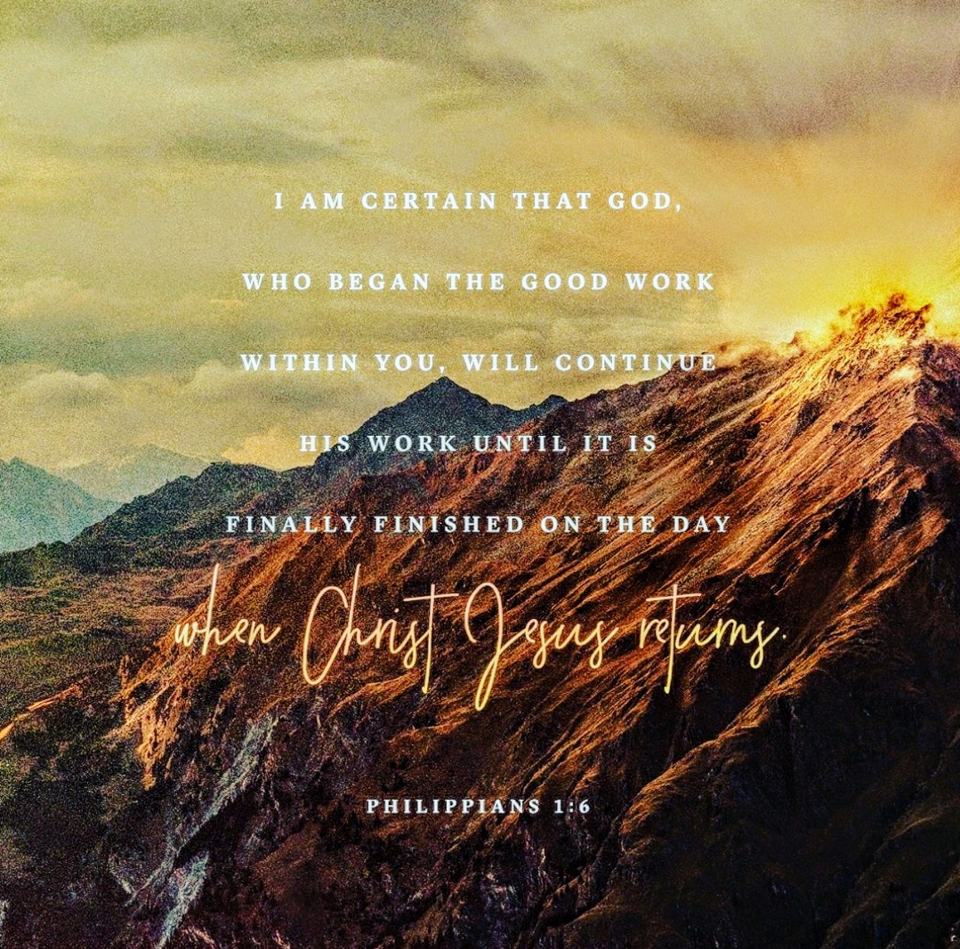 LakeMountCoC's tweet photo. being confident of this very thing, that he which hath begun a good work in you will perform it until the day of #JesusChrist:
#Philippians 1:6 #KJV
#VerseOfTheDay #DailyLiving
#ReadMoreForContext #Bible
#GodsWord = #BestPractices
#SoulFood #GodIsLove #Jesus https://t.co/YWZacpczZB