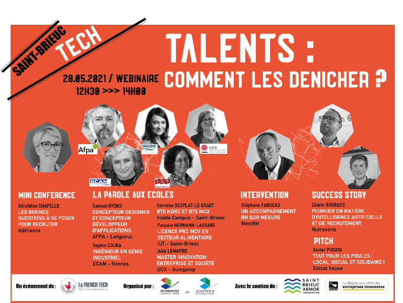 FrenchTechSBBay's tweet photo. 📝 PROGRAMME ! 🌟 Saint-BrieucTech "Talents : comment les dénicher ?" en webinaire 💻 - vendredi 28 mai, 12h30-14h00 - https://t.co/hPNsWXt7sU https://t.co/lvzIM5tJYF