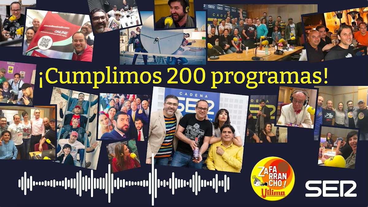 Vilimadas's tweet image. Es sólo una representación de tod@s los miles que estáis ahí cada semana, pero en las voces de est@s oyentes, en realidad, va un poquito de todos ustedes👏👏👏👏

   ‼️GRACIAS‼️
#200Zafarranchos📻

Dale al Play👇
youtu.be/QmwH_axCB7I