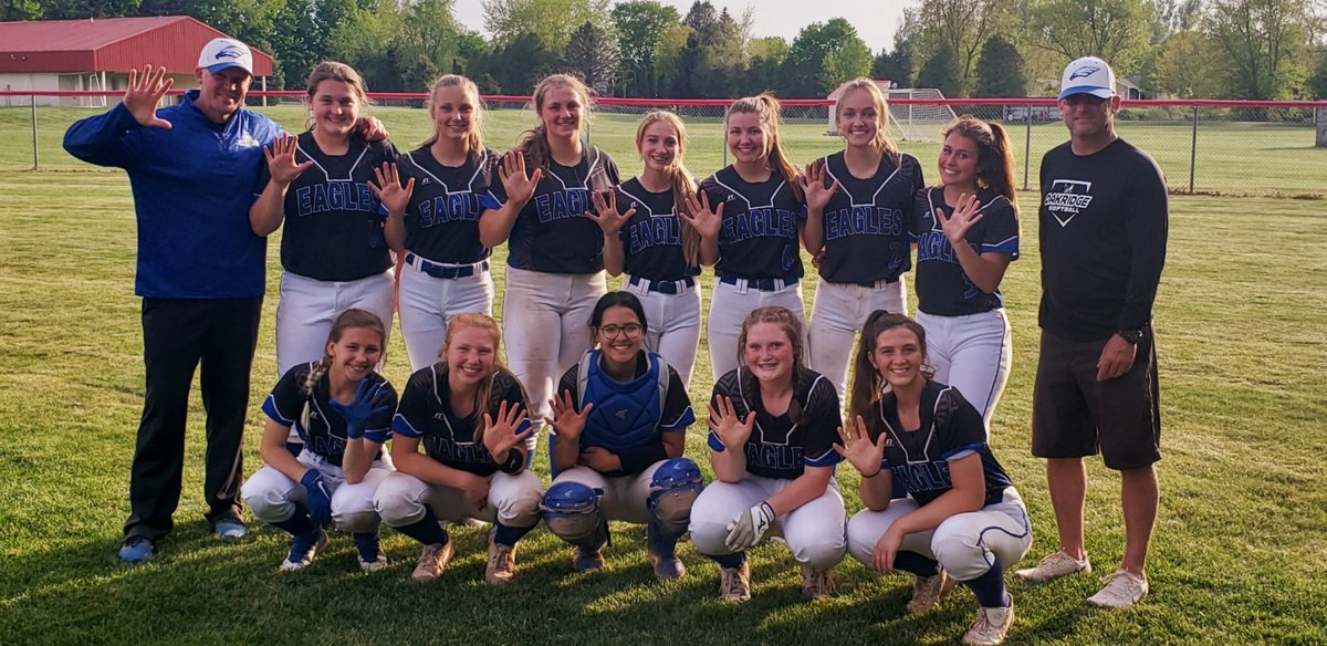 29-1 overall, 12-1 in the WMC, 5 straight Conference Championships 🏆🏆🏆🏆🏆, another goal ✅ off the list!

Next up:

The <a href="/MHSAA/">MHSAA</a> State Tournament!

Go Eagles! 🥎🦅🥎🦅