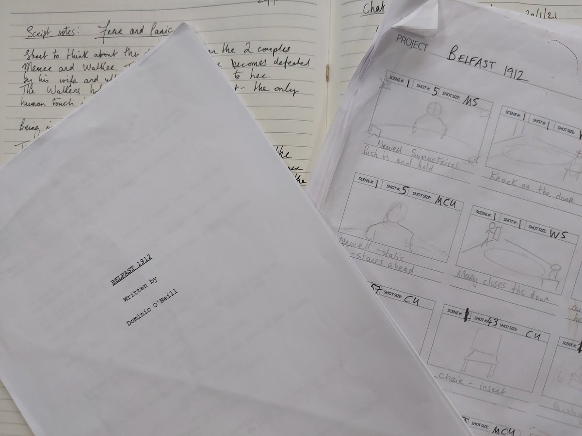 hauntedulster's tweet image. This is where it all began.... #Belfast1912  #Shootingscript #storyboard