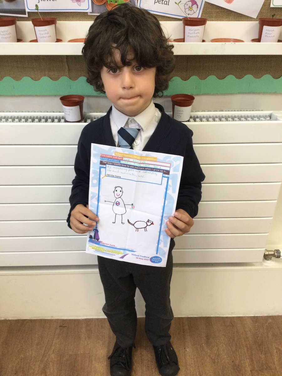 SmithdownPrimY1's tweet photo. Look at these fantastic Number Hero pictures for @Nat_Numeracy Day #NationalNumeracyDay #SchoolNumberHero https://t.co/yN2vx42L5U