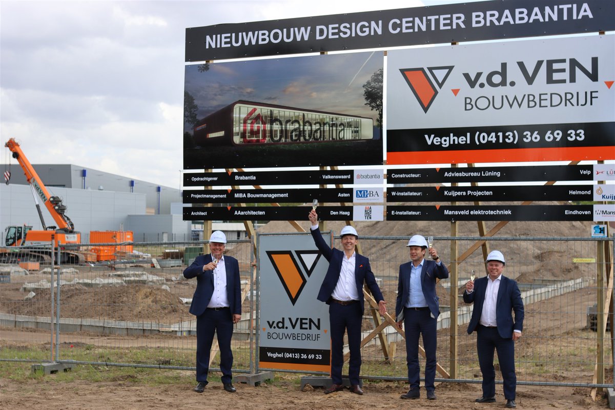 <a href="/Brabantia/">Brabantia</a> geeft startsein bouw nieuw designcenter in Valkenswaard. Het nieuwe hoofdkantoor zal met de grootste zorg voor circulariteit en duurzaamheid gebouwd worden.bit.ly/2RCQXK7