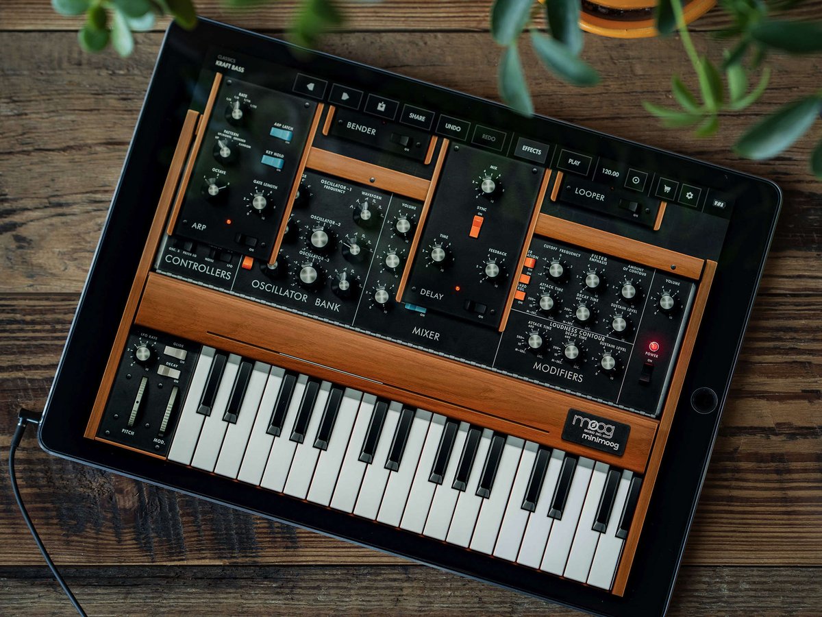 moogmusicinc's tweet photo. In honor of Bob Moog’s birthday this Sunday, all Moog iOS apps are currently free to download and explore ❤️🎶

https://t.co/4IFroWPQN0 https://t.co/e7IFGOwIOL
