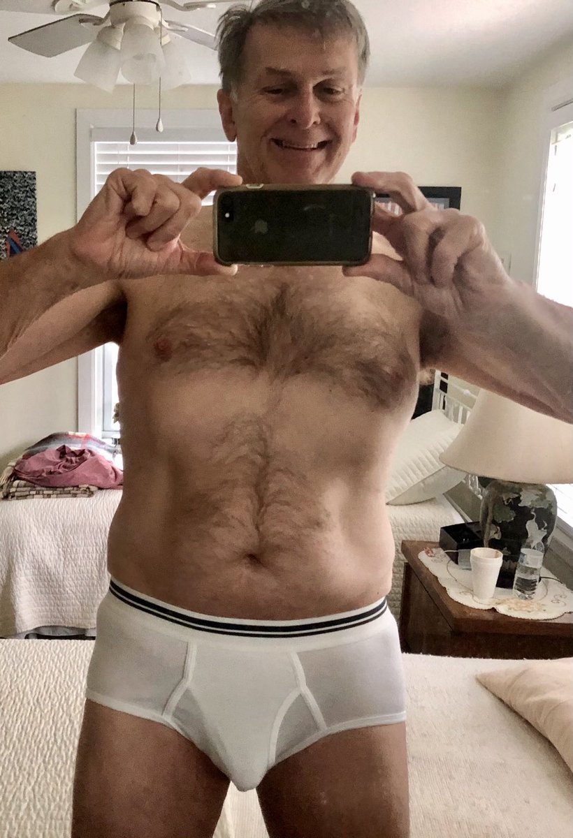 Checking out my new Jeff Bezo’s Amazon briefs in the guest room. 