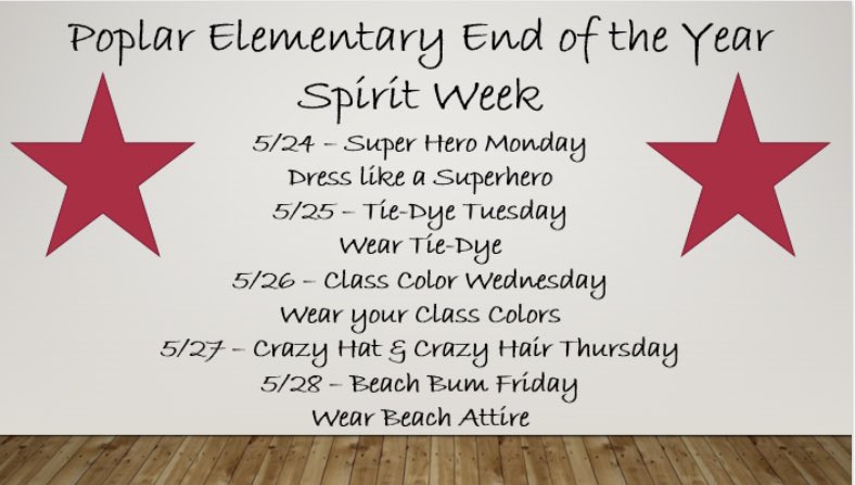 Summer is almost here! Let's show spirit till the end the year.