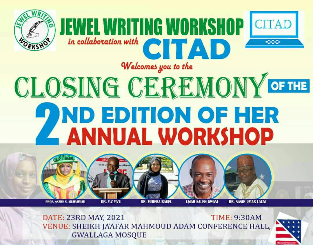 Yunusa Ya'u (@yzyau) on Twitter photo We at <a href="/ICTAdvocates/">CITAD</a> are happy to be associated with this effort of creating space for young creative minds to discover their talents and be primed to flourish. Join us in Bauchi, if you can! <a href="/JibrinIbrahim17/">Jibrin Ibrahim</a> <a href="/AdamuUsmanGarko/">Adamu Usman Garko</a> @JWWORKSHOP <a href="/HariraWakili/">Harira Wakili</a> <a href="/a_sabo12/">Ali Sabo</a> <a href="/APC_News/">APC</a> We at <a href="/ICTAdvocates/">CITAD</a> are happy to be associated with this effort of creating space for young creative minds to discover their talents and be primed to flourish. Join us in Bauchi, if you can! <a href="/JibrinIbrahim17/">Jibrin Ibrahim</a> <a href="/AdamuUsmanGarko/">Adamu Usman Garko</a> @JWWORKSHOP <a href="/HariraWakili/">Harira Wakili</a> <a href="/a_sabo12/">Ali Sabo</a> <a href="/APC_News/">APC</a>