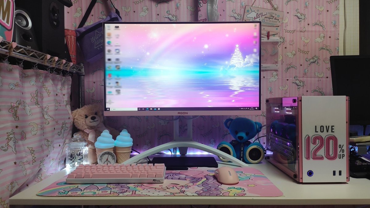 AOC ゲーミングモニター ピンク | www.protegervacinas.com.br