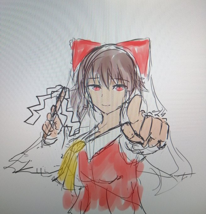霊夢描いてました
難しいね 