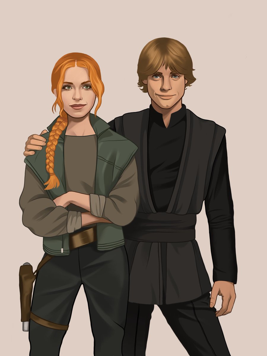 DailyMaraLuke's tweet photo. Luke x Mara, by iisabelinski. #starwars #lukeskywalker #marajade #expandeduniverse https://t.co/Vg70hVwVXT