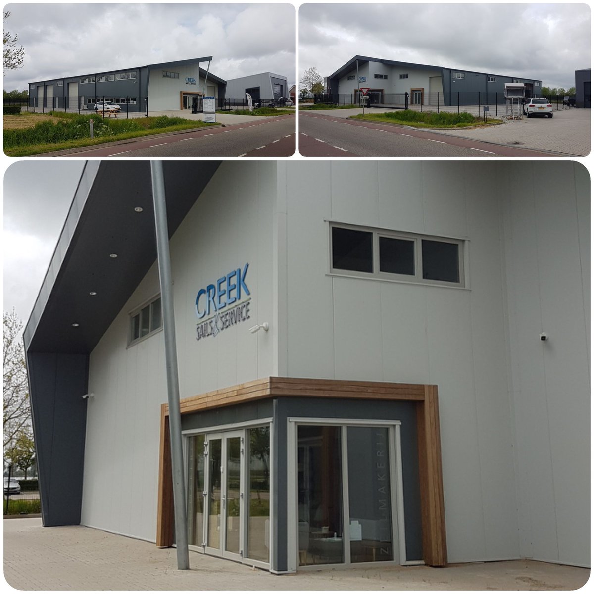 Trots op het eindresultaat van de nieuwbouw van Creek Sails &amp; Service te Sint Annaland. 
Deze moderne zeilmakerij voor jachtzeilen, afdekhoezen en bootkappen zit in haar nieuw en modern onderkomen er op en top bij. Dit moderne pand hebben wij eind vorig jaar mogen realiseren.