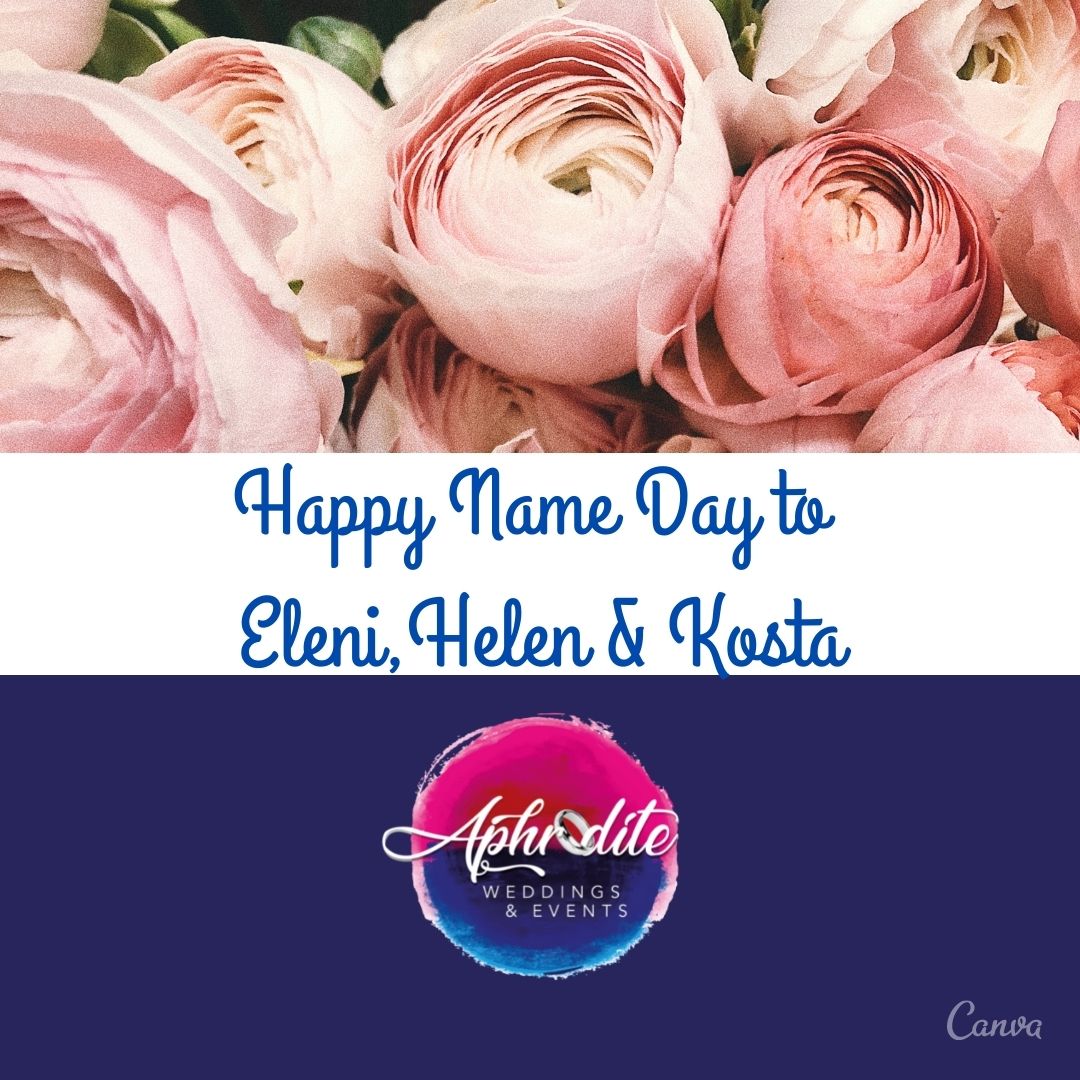 Happy name day to all my clients, friends and family named Eleni, Helen &amp; Kosta x
#happynameday #nameday #weddingplanner