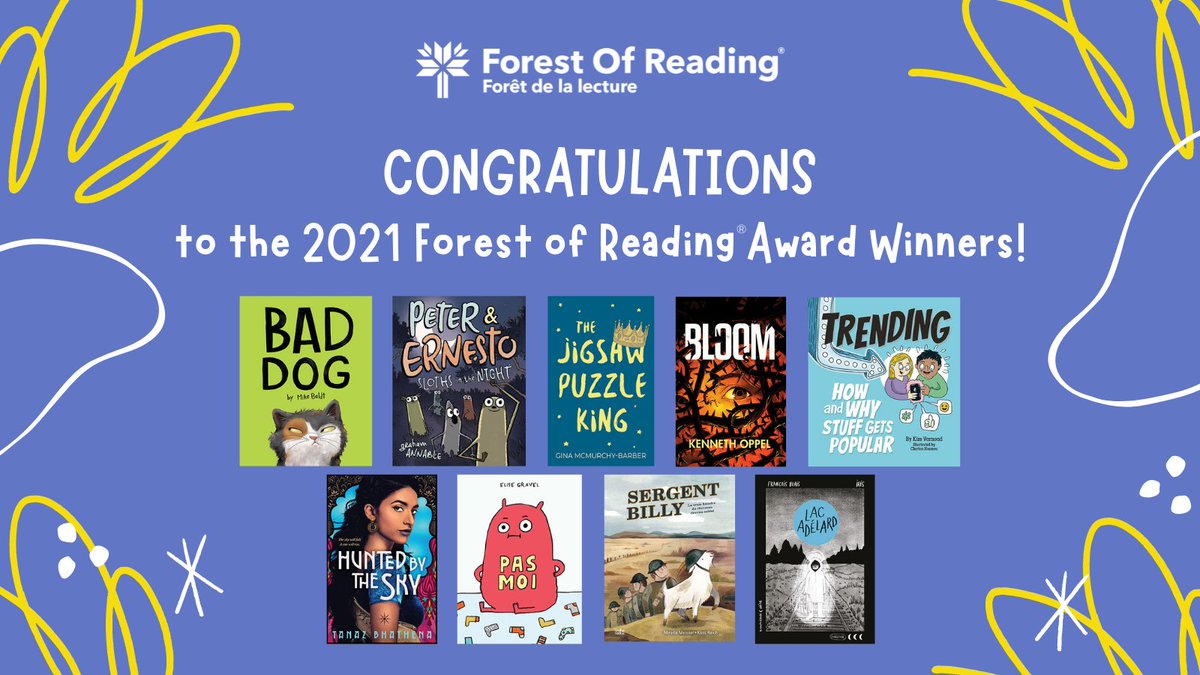 ForestofReading's tweet image. And that’s it folks! Thank you for celebrating the #ForestofReading Awards and for participating in the 2021 program! We hope you and your readers had a wonderful and memorable experience this year. There is more to come during the summer! Congratulations to all the winners! 1/4