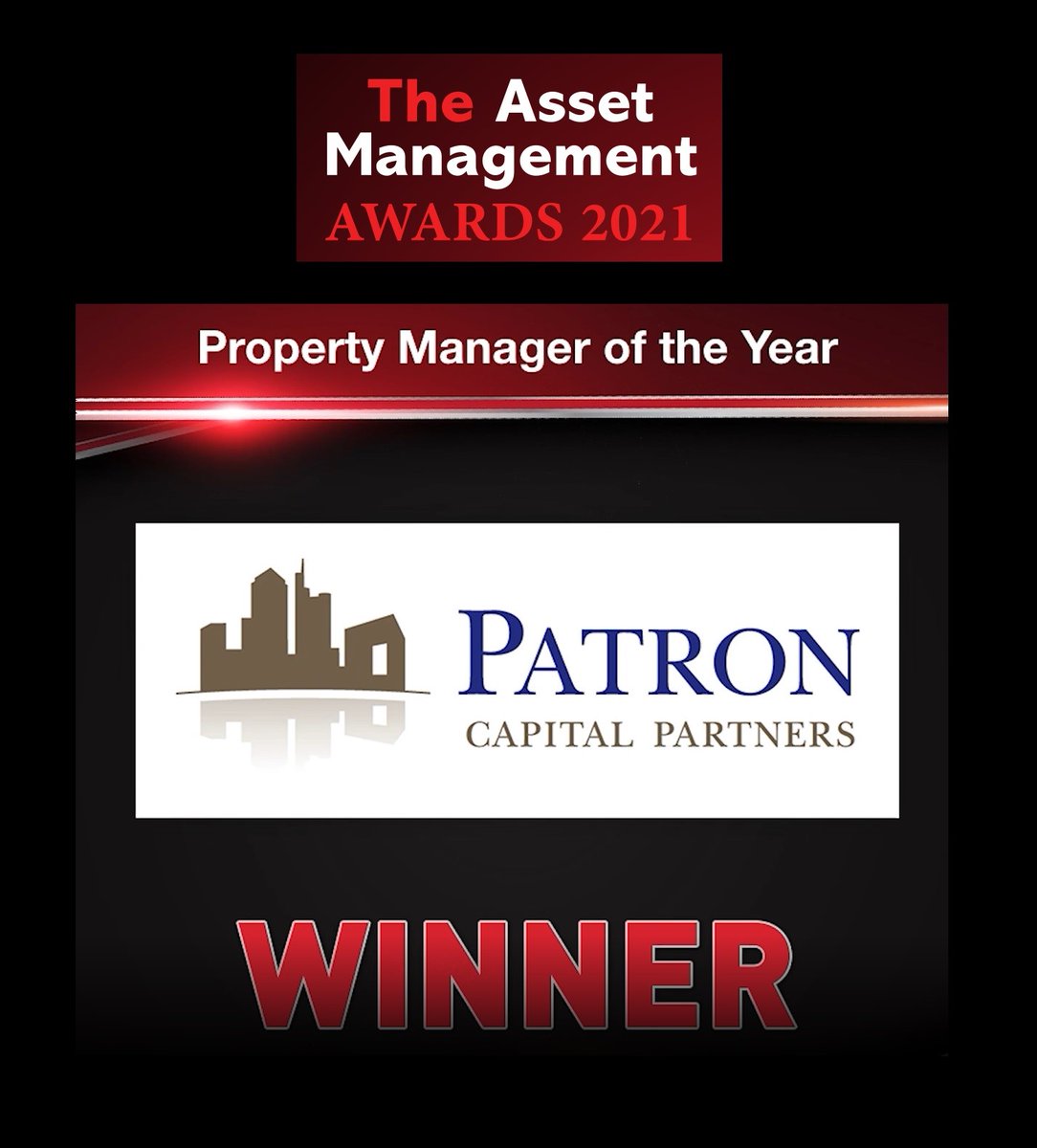 PatronCapital's tweet photo. We have, once again, won Property Manager of the Year @MoneyAge_UK #AssetMAwards.
This is a major achievement for the team and demonstrates our successes over the past year.
Well done all! https://t.co/oMVcmpJpGC