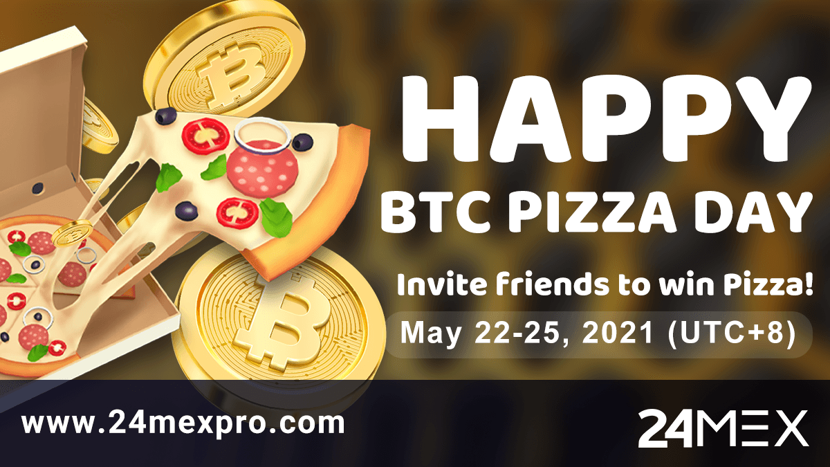 bitop_exchange's tweet photo. Are you excited about the coming #Bitcoin Pizza 🍕Day?
Invite new friends to win #Pizza!
How to:
🍕Step1: Share your referral links to friends
🍕Step2: Friends accept the invites, register on 24MEX
🍕Step3: You will receive 1USDT of “Pizza” reward per referral.
#BTC #24MEX https://t.co/jHE9LOFLPH