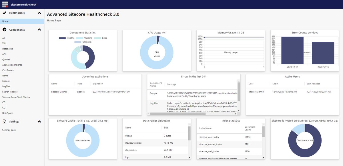 Advanced #Sitecore Healthcheck v3 arrives this summer. New look, new features, new bugs :) 
Learn more about the existing version here: docs.advancedschealthcheck.com