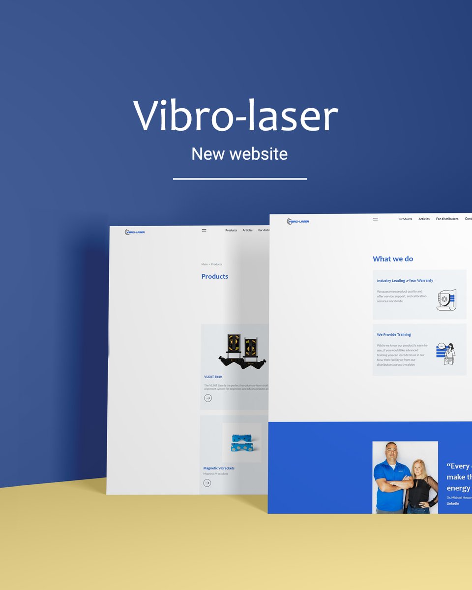 VIBROLASER's tweet photo. Meet VIBRO-LASER new website!

Finally after a lot of hard work, we are happy to present our brand-new website. There you can find our products, videos, interesting cases and beautiful team!

Check it out:
https://t.co/IIv4kZQI8Y

#vibrolaser #website #shaftalignment #alignment https://t.co/H18wz826HR