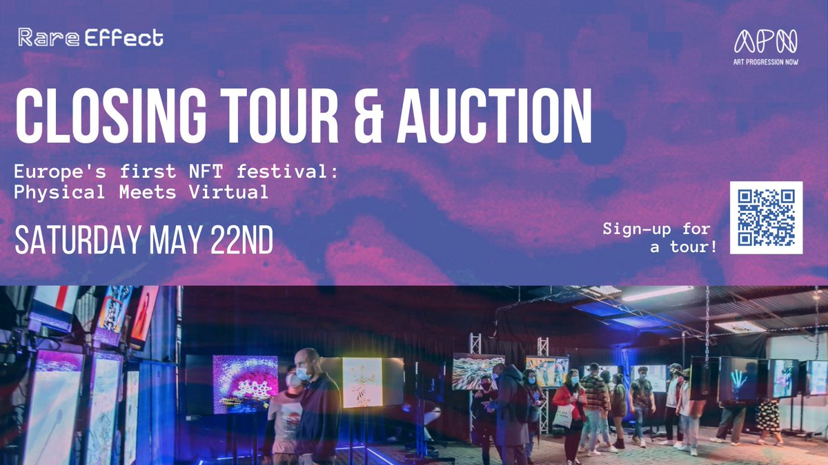Hey #NFT Collectors! 

Support the exhibiting artists at #RareEffect by adding their incredible artworks to your collection.

If you or someone you know is interested in a tour of the exhibition this Saturday, May 22nd - sign up here!

forms.gle/1xhrhZLMxDXX4q…

Tag your friends!