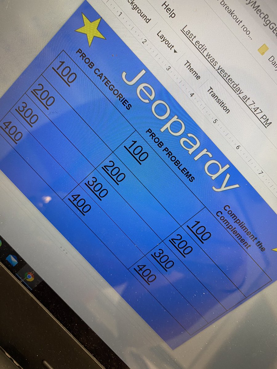 SBuroMath's tweet photo. Jeopardy with my roomies and zoomies today on this fun Friday! 👏⭐️ https://t.co/drFSLzM5bo