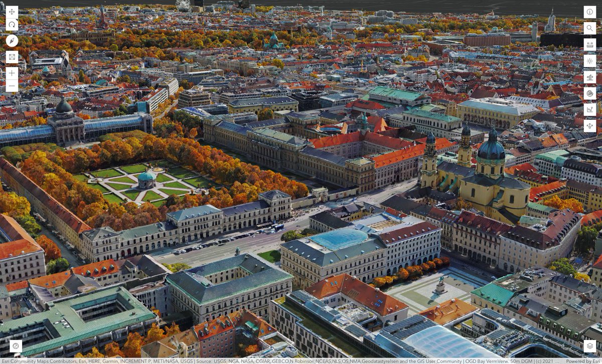 maptheclouds's tweet photo. Munich 3D, based on an extraordinary data set. 😍

Copyright: Hexagon AB / ESRI Images: Leica CityMapper-2 image processing: SURE, software developed by nFrames / ESRI

https://t.co/uDSADN8C5v https://t.co/QwldUVT7LQ